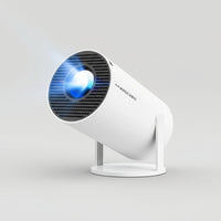 Projector 4K 1080P Supported with Wifi and Bluetooth, Portable Mini Projector, 180° Rotatable Home Theater, Compatible for Laptop, PC, Smartphone